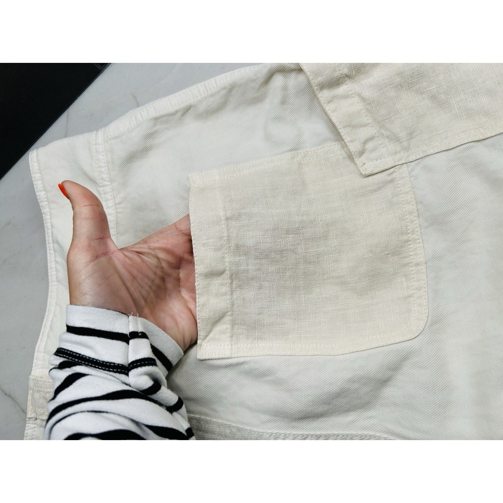 Wrap London Shorts Contrast-fabric shorts TENCEL™ lyocell & linen - Picture 12 of 13
